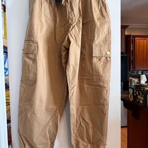 Tommy Hilfiger Tan Cargo Jogger Pants